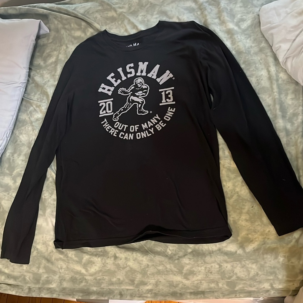 Heisman 2013 Long sleeve T-Shirt L NEW (football sport) Made in USA
